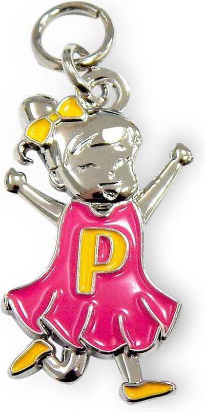 Bedeltje - P - Meisje - Charms for you