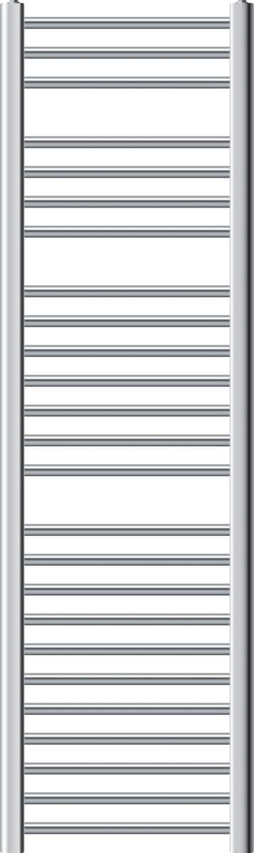 Badkamerradiator Sahara 400x1500 mm chroom met zijaansluiting