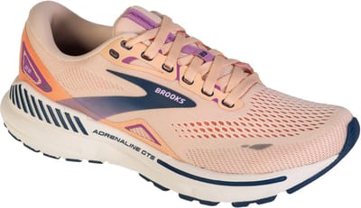Brooks Adrenaline GTS 23, Vrouwen, Beige, Hardloopschoenen, maat: 36,5