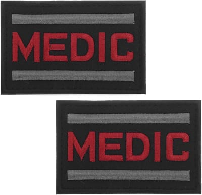 Dailygoods- Borduurpatch - 2 Stuks - Klittenband - Geborduurd - Voor Kleding/Tassen/Hoeden - Duurzaam - Unieke Stijl - Patches
