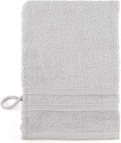 Washandjes, 8 Stuks, Grijs, 15x22cm, 100% Katoen, Treb ADH