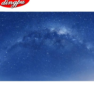 Diamond Painting Kit Landschap Mozaïek Natuur Boerderij Home Decor Borduurboom Diamond Art Handgemaakt Cadeau 20X30CM blue