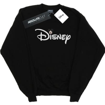 Disney Dames/Dames Mickey Mouse Logo Head Sweatshirt (Zwart)