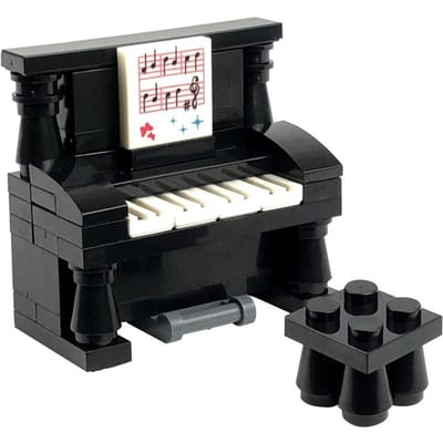 Stad MOC Meubels Bureau Spel Computer Tafel Bureau Piano Prints Set Bouwstenen Speelgoed ideaal voor Kinderen Bouw Stenen Onderdelen