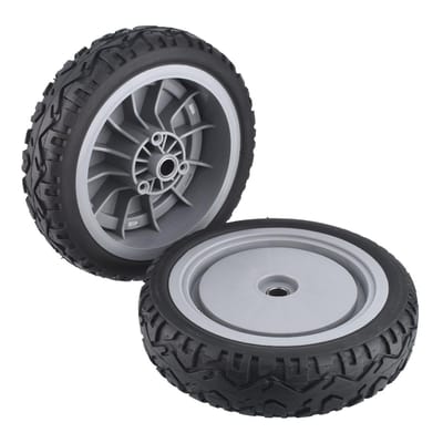 Dailygoods- Grasmaaier Voorwiel Vervangt OEM-onderdeel 107-3708 - 2 Stuks - Geschikt voor Super Recycler - Grootte 8X2 Inch - Hoogwaardige Kwaliteit - Grasmaaierwiel