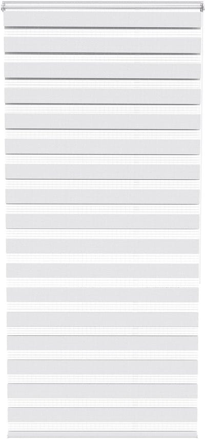 ACXIN Zebra Rollo Klemmfix - Zonder Boren - Lichtdoorlatend en Verduisterend - 100x220cm Wit