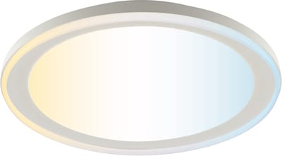 Brilliant Pederson - Plafondlamp - LED 10W - CCT - 3000K-6500K - Dimbaar - Nachtlicht - Timer - Afstandsbediening - Wit