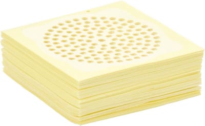 Afvoerplug - Verstopping preventie - Hygiënisch werken - Gemakkelijk te verwijderen - 100 mm - Geel