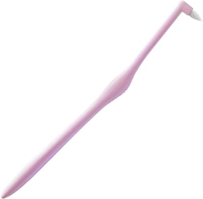 Tandenborstel - Orthodontische borstel - Grondige reiniging - Precisie taps toelopende kop - 19 x 2 x 1.5 cm - null