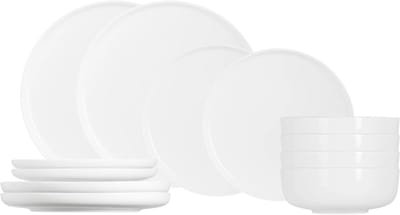 Cosy & Trendy Serviesset Moon White 12-delig – Porselein 4 Personen – Vaatwasser- & Magnetronbestendig