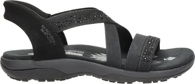 Skechers Hands Free Slip-Ins Reggae Slim dames sandaal. - Zwart zwart - Maat 36