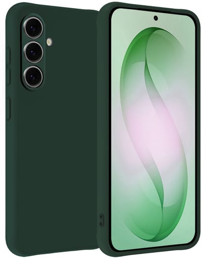 Hoesje Geschikt voor Samsung Galaxy S26 - Sterk & Shockproof - Hoes Cover - Siliconen Case - Donkergroen