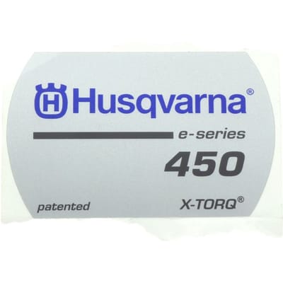 Husqvarna 450e starterkap sticker