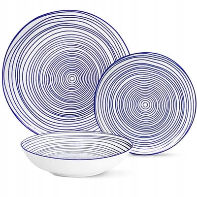 MG Home Marea Porseleinen Servies voor 4 Personen - 12 Delig