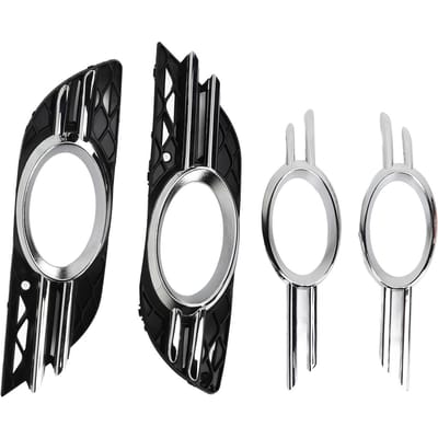 2 STuks Voor Mistlamp Grille Cover Trim 2118850922 Vervanging voor E320 E350 E550 2007?2009 gray