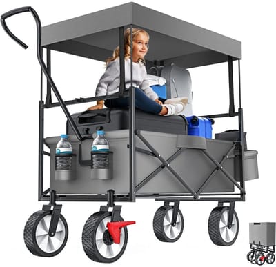 DailySupplies® Bolderkar Opvouwbaar - Bolderwagen Luchtbanden - Bolderkarren - 100kg Draagvermogen