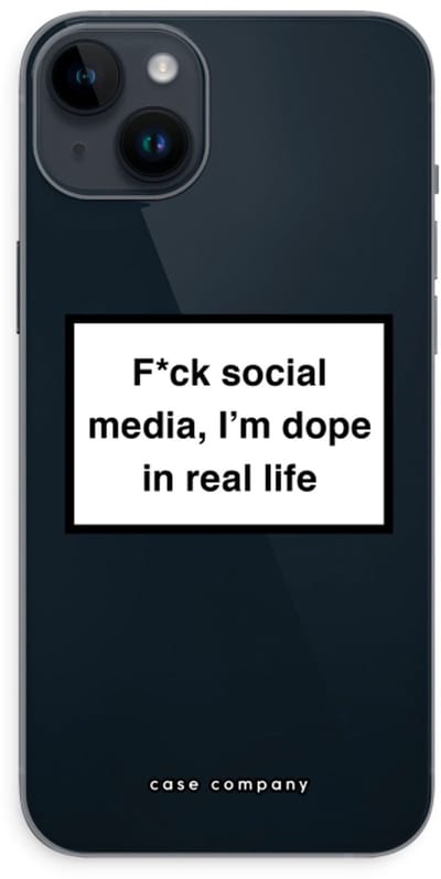 Case Company® - Hoesje geschikt voor iPhone 14 Plus hoesje - I'm dope - Soft Cover Telefoonhoesje - Bescherming aan alle Kanten en Schermrand