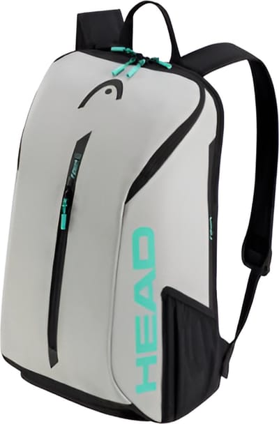 CarryQuest® - Tennistas - Tour Serie 1-2 Rugzak - Tennisschoen & Racket Vak - Tennis Racket Tas - Toernooi Sportrugzak - 25L - Grijs - Squash-Tennis-Badminton-Pickleball-Padel