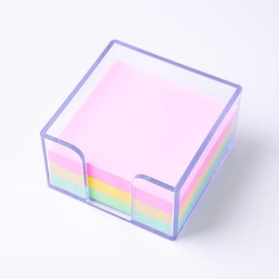 Transparante Acryl Plakbriefjes Houder Dispenser voor Bureau en Computerscherm