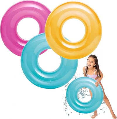 Inflatable Pool Floats - Swimming Rings - Tubes voor Kids en Volwassenen - 3 Pcs 76cm Rubber Kids Ring voor Zwemmen - Inflatable Wheel Pool Tube - Smooth Swimming Ring Floats voor Kinderen in het Zwembad
