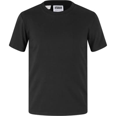 Urban Classics - Stretch Jersey Kinder Tshirt - Kids 134/140 - Zwart