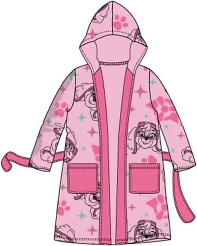 Paw Patrol Skye badjas coral fleece roze maat 98