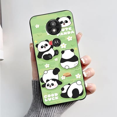 Hoesje Cover Voor Motorola Moto G7 Play Prachtig Hoesje Zachte Siliconen Shell Voor Motorola Moto G7 Power Schattig Cartoon Zwart Hoesje Moto G7 Play