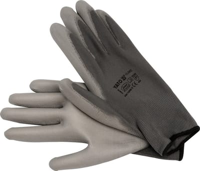 Yato YT Serie - Werkhandschoenen - Nylon - Grijs - Met Polyurethaan Coating