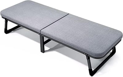Inklapbaar bed - Gastenbed - Ruimtebesparend slapen - Stabiel dubbelbuisframe - 183x60cm - Grijs