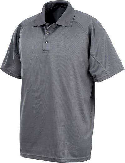 Spiro Impact Mens Performance Aircool Polo T-Shirt (Grijs)