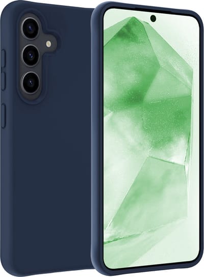 Hoesje Geschikt voor Samsung Galaxy A55 - Sterk & Shockproof - Hoes Cover - Siliconen Case - Donkerblauw