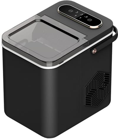 Maestro MR-820 - Ijsblokjesmaker - Zwarte Behuizing - 9 ijsblokjes per cyclus - Snel koelen