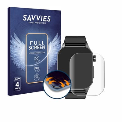 Savvies - Screenprotector voor Kardena Care Pro 4 Plus Modern - Folie Beschermfolie transparant volledig dekking 4 Stuks