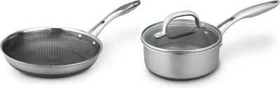 Westinghouse Black Signature 2-delige Pannenset – Koekenpan Ø 20 cm + Steelpan Ø 20 cm– Inductie
