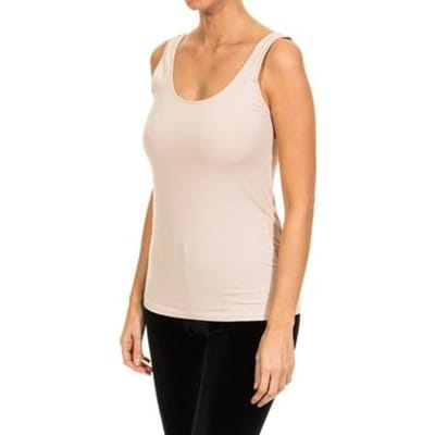 Dames-T-shirt met brede band en ronde hals Lichtgewicht stof 1045201