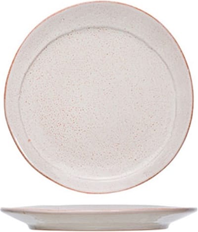 Cosy & Trendy Eleonora Pink Dessertbord Ø22cm - Set van 2 stuks - Rozig