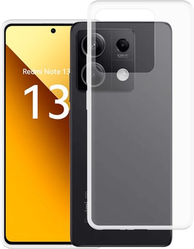 Just in Case hoesje geschikt voor Xiaomi Redmi Note 13 (5G) Hoesje Siliconen - Flexibele Case - Transparant