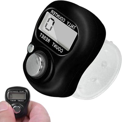 Vingerringteller - elektronische teller | Tasbeeh Clicker, te gebruiken voor breien, gehaakte rijtellers ring, display digitale mini-handmatige clicker, kleurrijke handige handheld tellers f