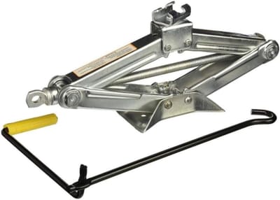 Autokrik - Schijfkrik - Voertuigen Hefen - Praktische Handkruk - 1500 kg Capaciteit - Zilver