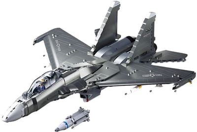 Sluban ModelBricks J16S Fighter vliegtuig - Constructiespeelgoed modelbouw - bouwdoos met 1041 bouwstenen - M38-B1273 vanaf 12 jaar