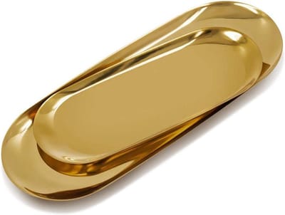 Opbergvak - Sieradenbak - Aanrecht Organiseren - Roestvrij staal - 18cm - Goud