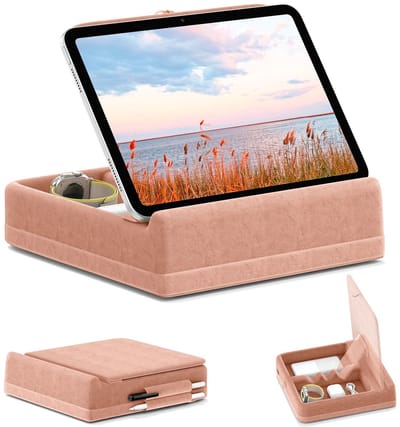 ML 10 Tablet standaard -Opvouwbare iPad-houder voor bed en schoot en bureau -Opbergruimte tablet standaard ML 10 Tablet standaard -Opvouwbare iPad-houder voor bed en schoot en bureau -Opbergruimte tablet standaard
