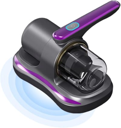 Matrastoftzuiger, draadloze UV-sterilisatie draagbare bedstofzuiger, draagbare matrastoftzuiger, anti-mijt schoonmaakmachine, anti-mijtstofzuiger voor matrassen, banken, kussens, vloerkleden, etc.