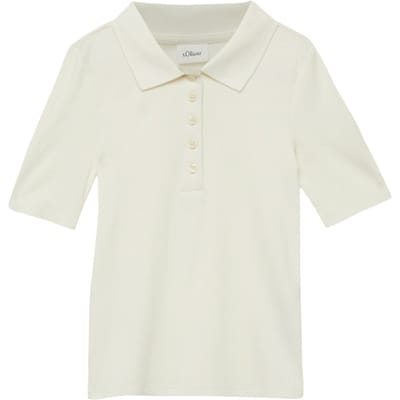 s.Oliver Poloshirts Offwhite Maat: 134/140 | Outlet | Unisex | Wit