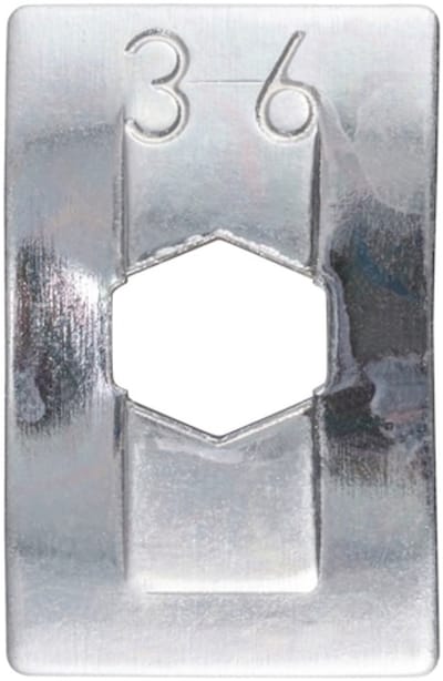 Wurth - Gebogen verenstaal moer - Veermoer, type 1 Plat model x 100 st