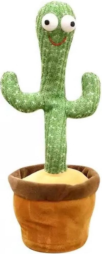 Velours Max® - Dansende Cactus - Interactieve Pratende Knuffel - TikTok - Dancing - 120 Liedjes - Recorder - Kinderen - Baby - Pluche - Speelgoed - Speelgoed 2 Jaar - Speelgoed 1 Jaar - Kinderspeelgoed - Knuffel - Knuffels -