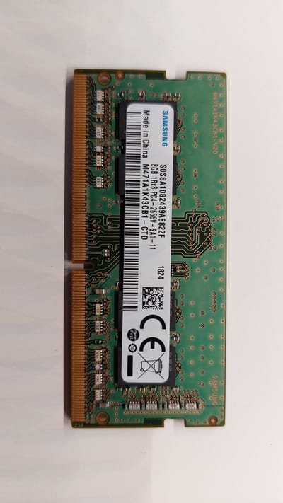 samsung 8GB 1Rx8 pc4-2666V-SA1-11 s0dimm M471A1K43CB1-CTD ddr4