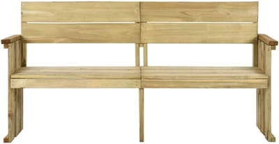 Tuinbank Hout - Buitenbank Bankje - Ontspannen Buiten Zitten - Geïmpregneerd Grenenhout - 172 cm Lengte - Bruin