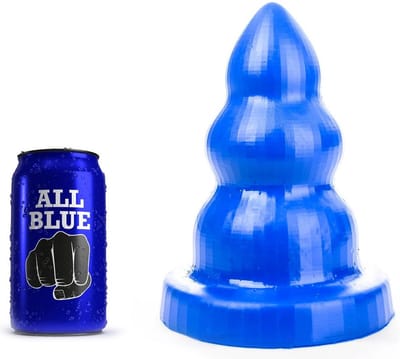All Blue - Triple Pleasure Buttplug - Blauw S
