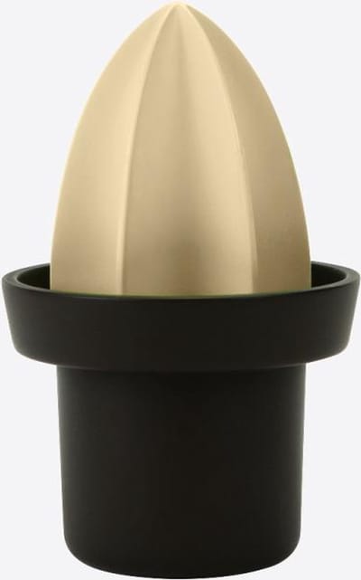 Cookut Diego citruspers met 2 posities sinaasappel/citroen taupe ø 9cm H 14cm